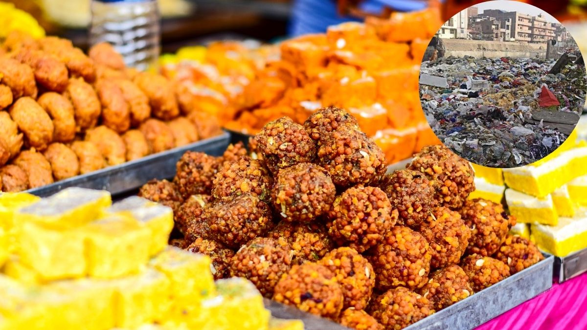 Illegal Sweet Factory Operating in Sangam Vihar, Residents Complain of Stench and Filth