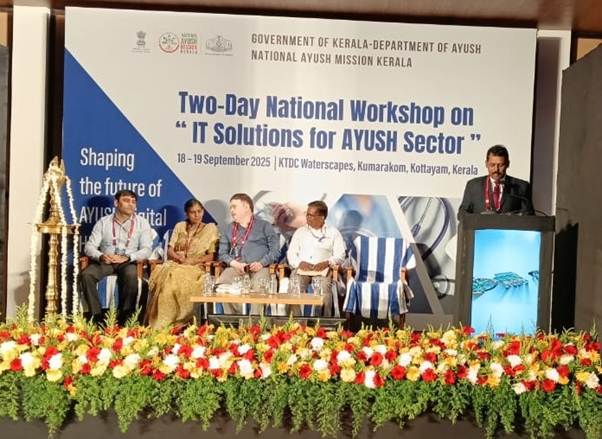 Kerala Health Minister Smt. Veena George Inaugurates National Ayush Mission Workshop on IT Solutions in Kumarakom