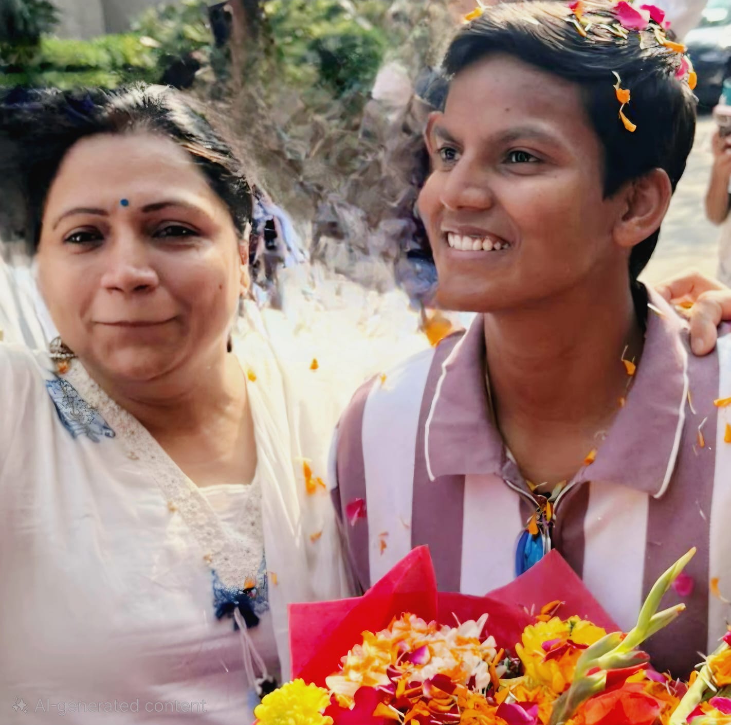 Dwarka’s Katyayani Society Residents Celebrate Deepti Sharma’s Return After Historic World Cup Victory