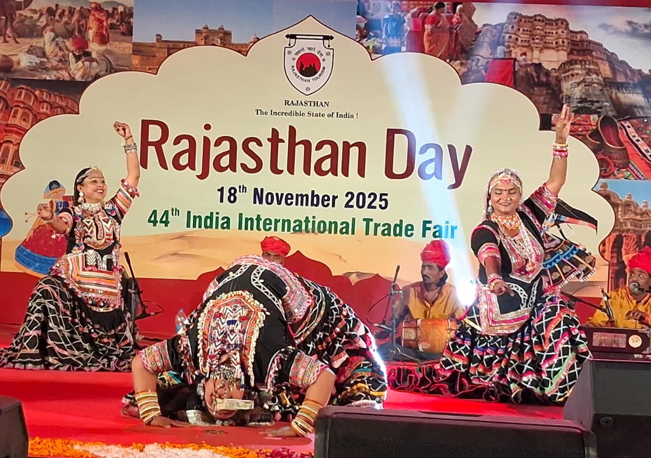 Vibrant Folk Line-Up from Rajasthan and Assam Lights Up Trade Fair Stage