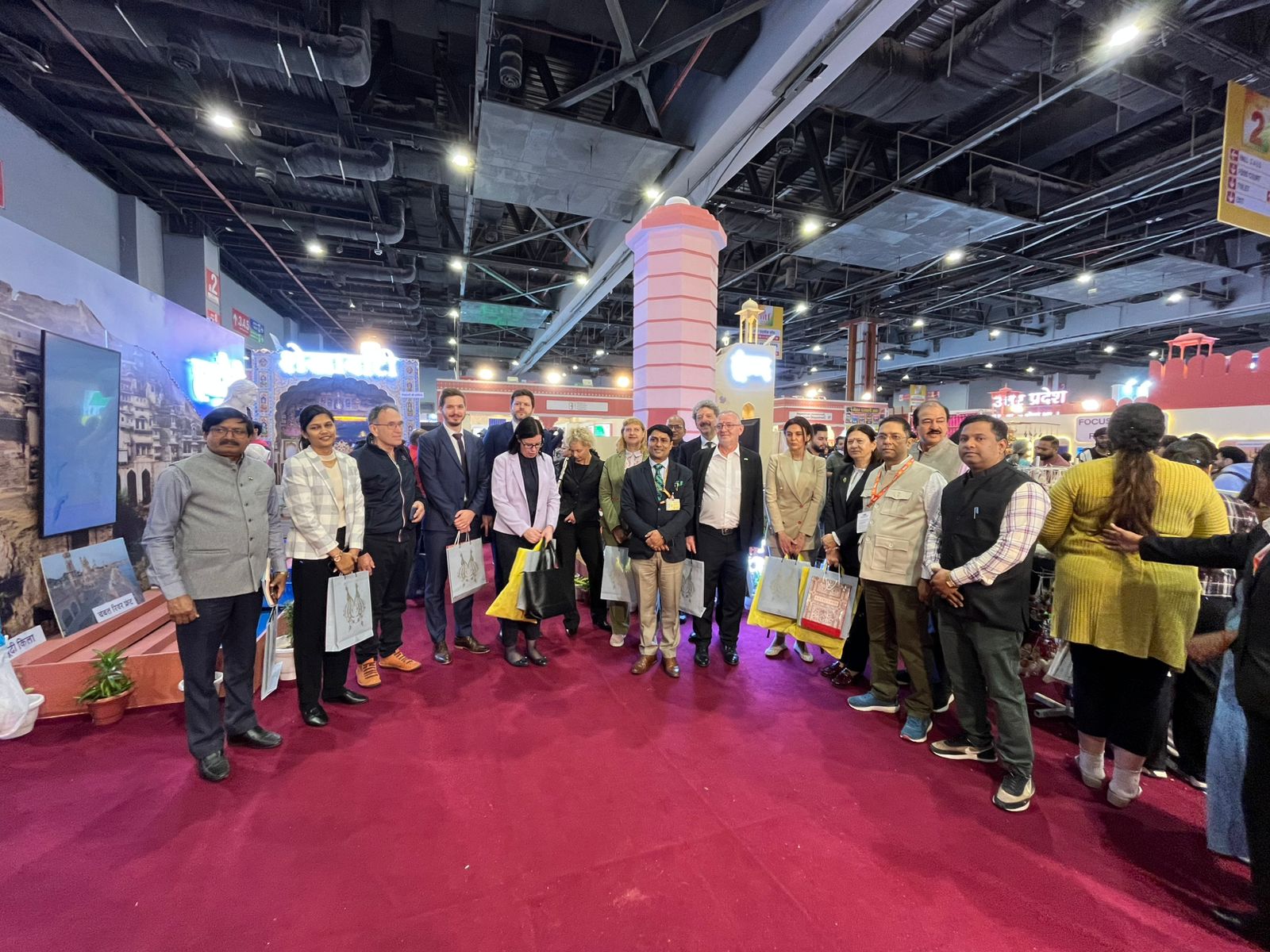 Rajasthan Pavilion Registers Strong Footfall at IITF; Romanian Delegation Tours Exhibits