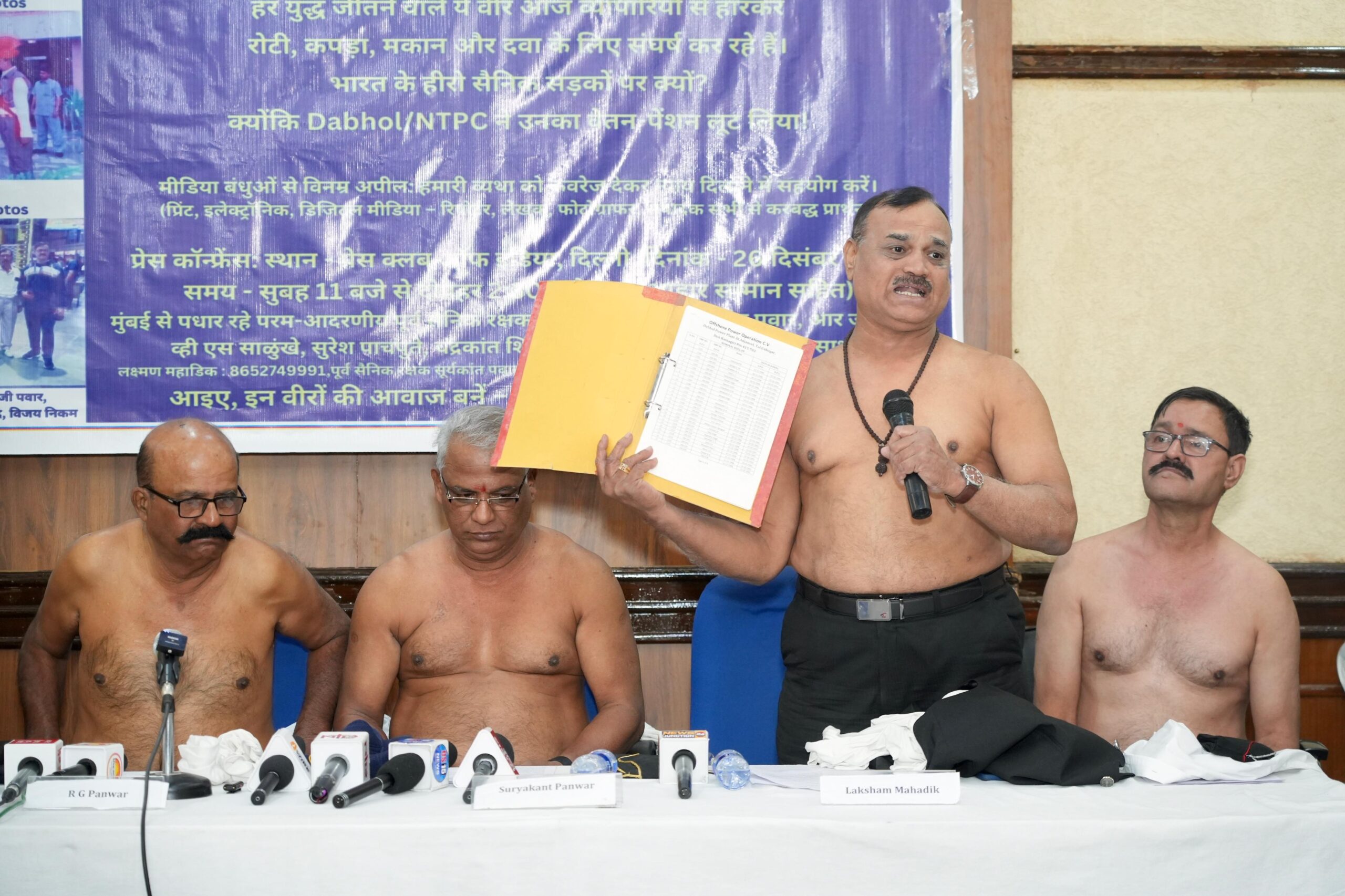 96 Ex-Servicemen Demand 24-Year Pending Salaries and Pensions, Warn of Indefinite Protest in Delhi