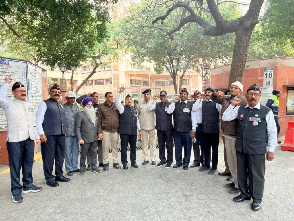 96 Veterans Stage Protest Outside NTPC Bhawan Over 24-Year Pending Salary and Pension Dues