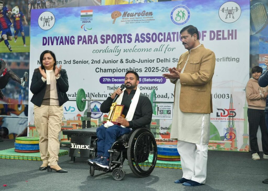 Delhi State Para Powerlifting Championships 2025–26 Conclude at JLN Stadium with Strong Participation